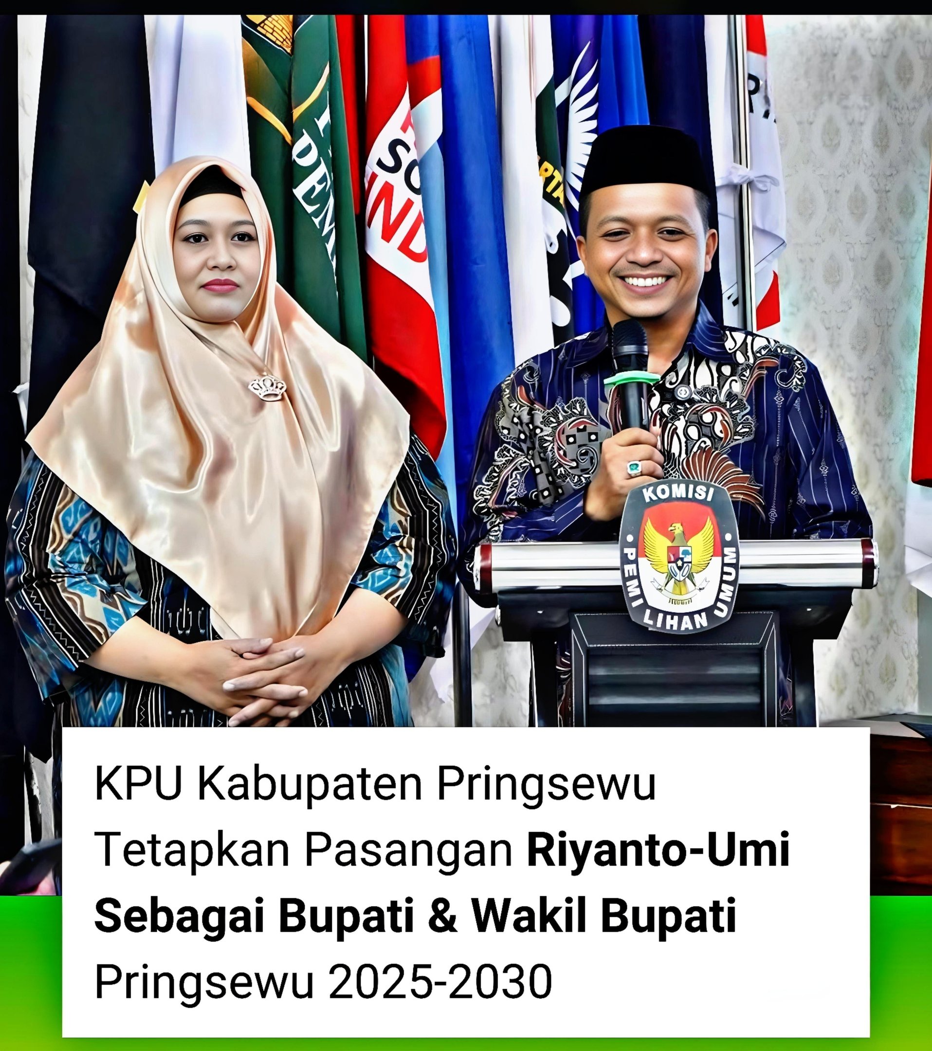 Riyanto Pamungkas dan Umi Laila Resmi Menjadi Bupati dan Wabup Pringsewu