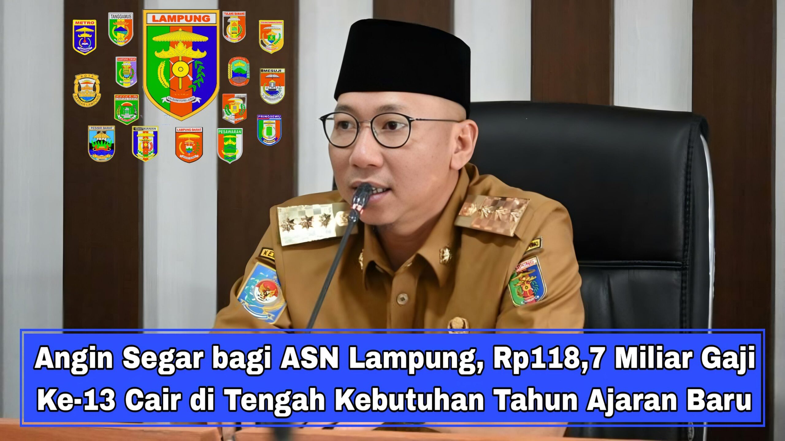 Angin Segar bagi ASN Lampung, Rp118,7 Miliar Gaji Ke-13 Cair