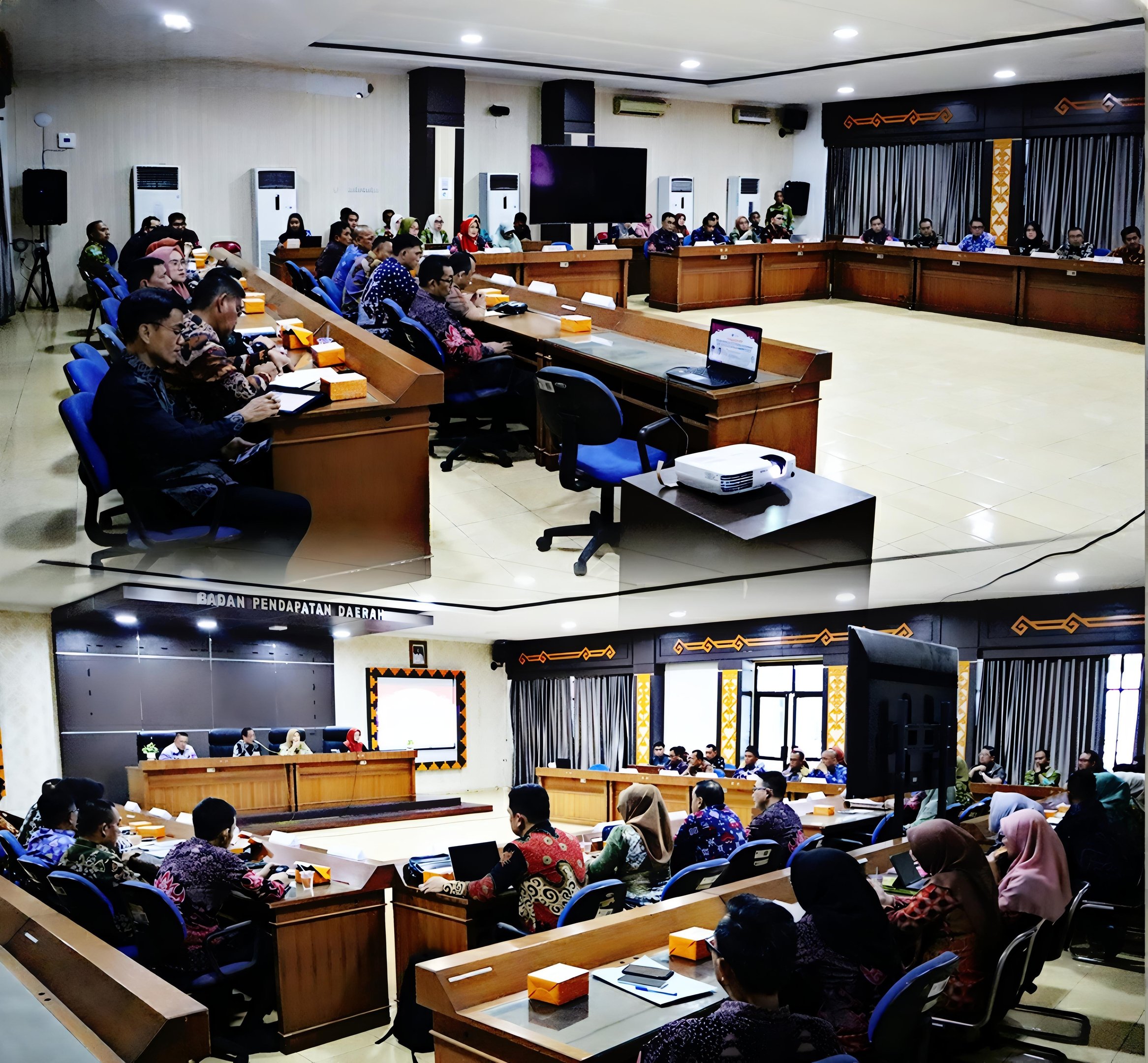 Kepala Bapenda Lampung Bersama Inspektur Provinsi Lampung Berikan Pengarahan 1 Kepala Bapenda Lampung bersama Inspektur Provinsi Lampung berikan pengarahan kepada Pejabat Administrator dan Pengawas di Lin