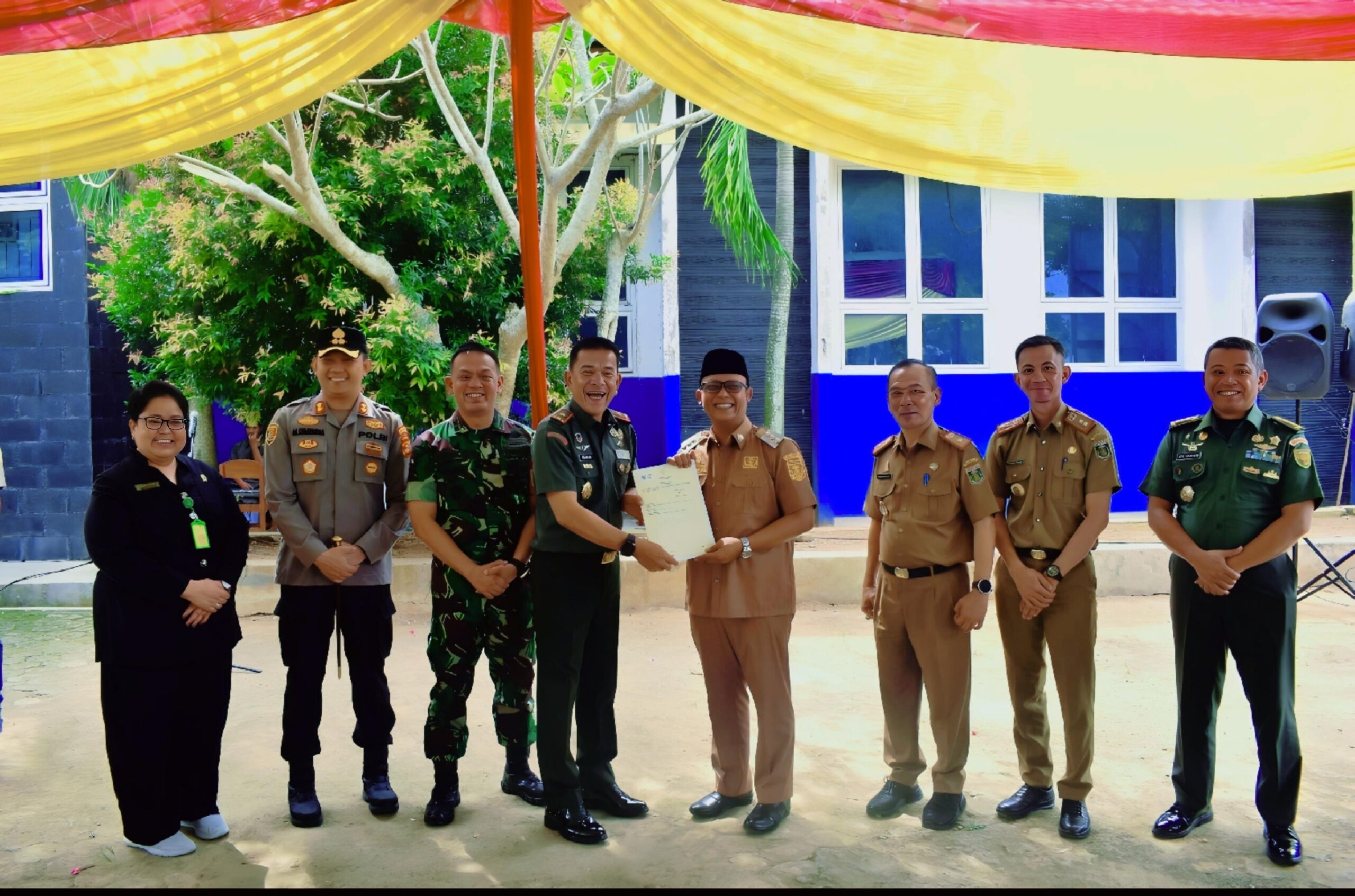 Perkuat Sinergi, Pemkab Lampung Tengah Hibahkan Aset kepada Korem 043/Gatam