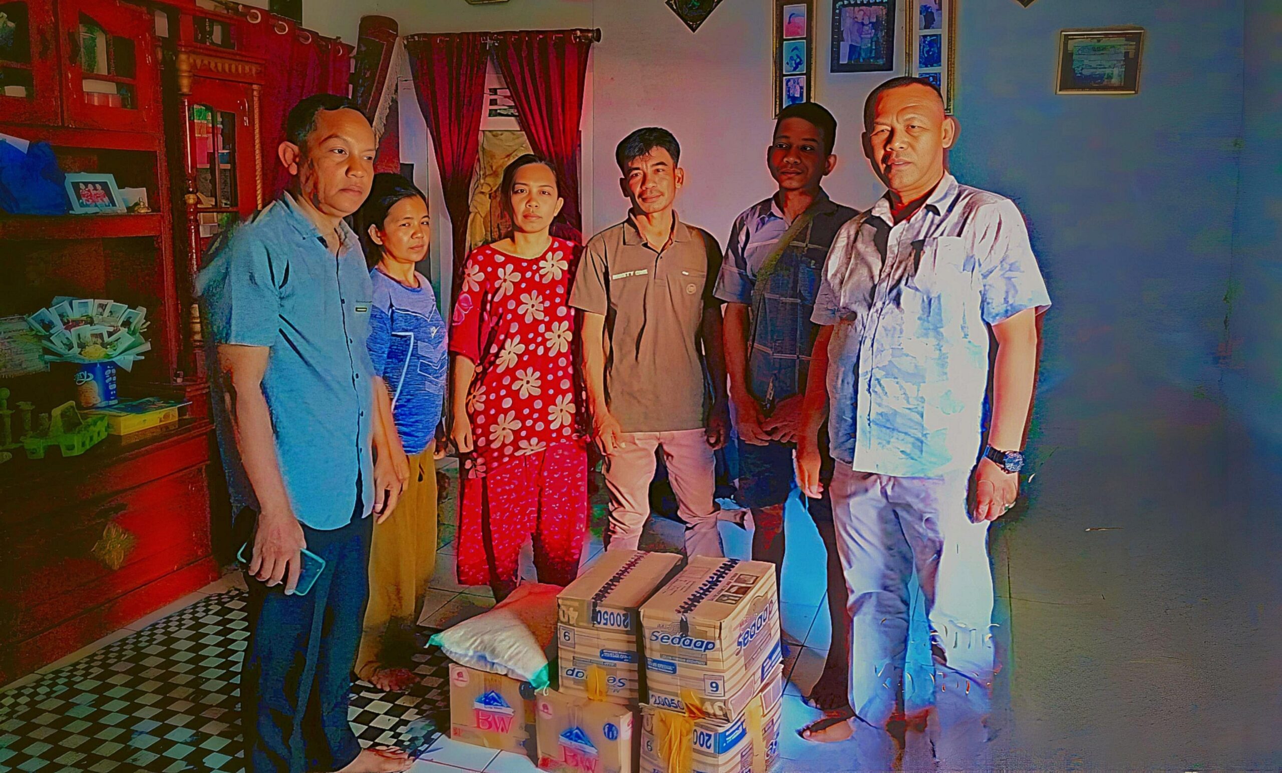 Bantuan Dinas Sosial Tanggamus kepada Keluarga Korban Serangan Gajah Liar
