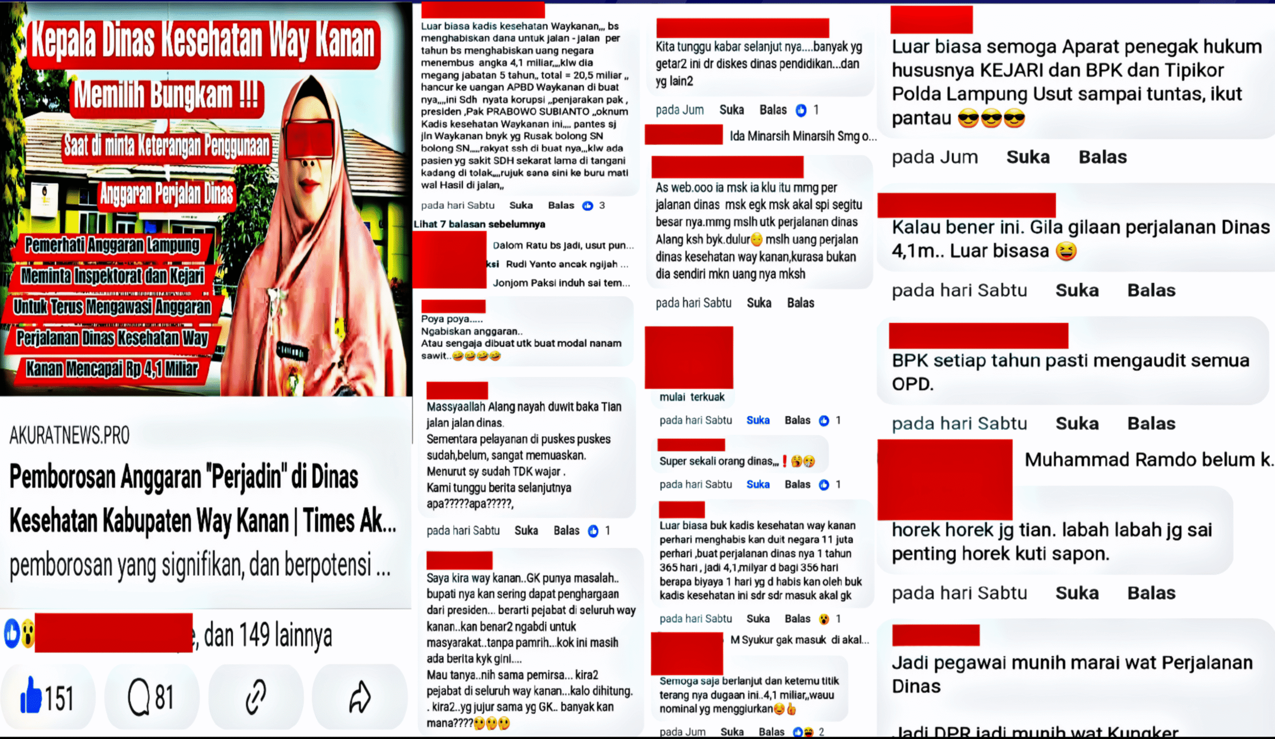 Klarifikasi Kadiskes Way Kanan Terkait Pemborosan Anggaran Perjalanan Dinas dan Belanja ATK Bahan Cetak