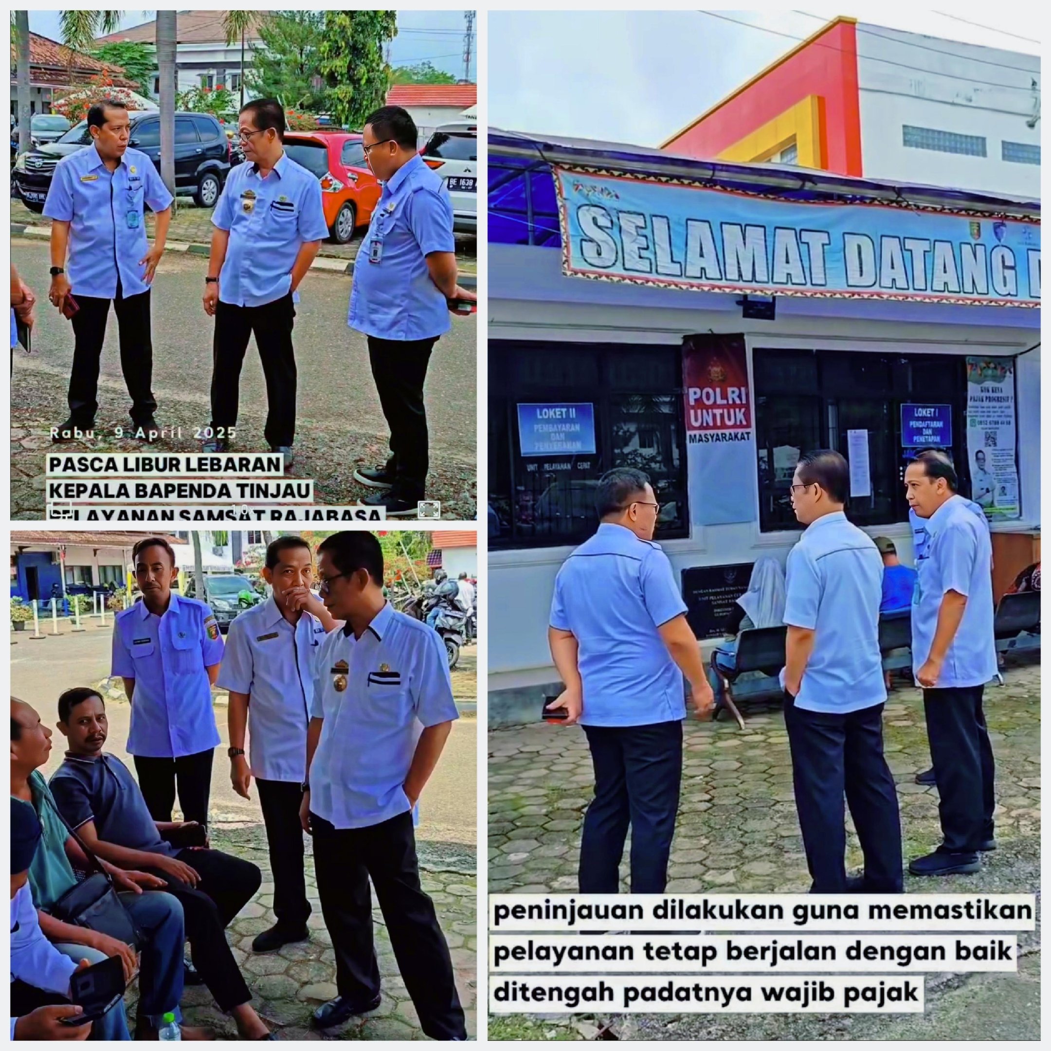 Peninjauan Pelayanan Samsat Rajabasa oleh Kepala Bapenda Lampung 1 Peninjauan Pelayanan Samsat Rajabasa oleh Kepala Bapenda Lampung