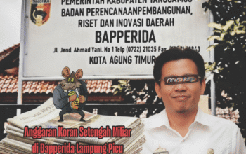 Anggaran Koran Setengah Miliar di Bapperida Tanggamus Picu Dugaan Korupsi