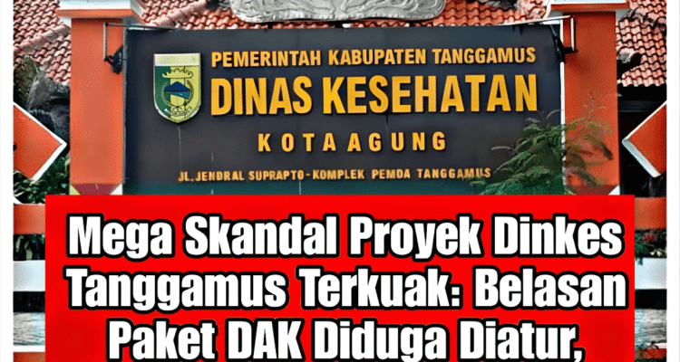 Mega Skandal Proyek Dinkes Tanggamus Terkuak