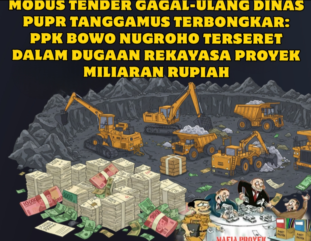 Modus Tender Gagal-Ulang Dinas PUPR Tanggamus Terbongkar