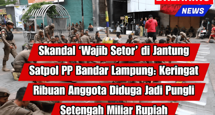 Skandal Wajib Setor di Jantung Satpol PP Bandar Lampung: Keringat Ribuan Anggota Diduga Jadi Pungli Setengah Miliar Rupiah