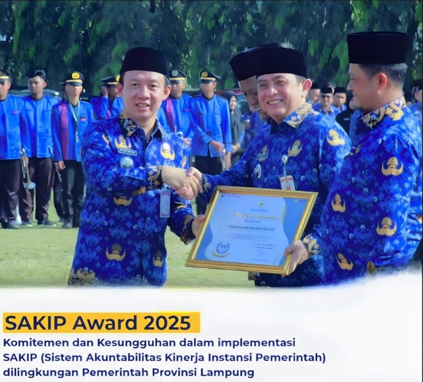 Dinas PSDA Lampung Raih Predikat BB dalam SAKIP Award 2025