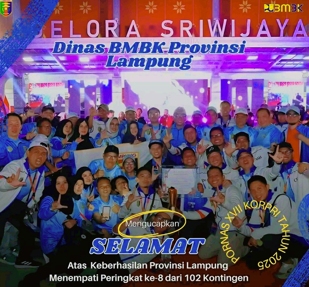 Lampung Raih Peringkat 8 di Pornas KORPRI XVII 2025