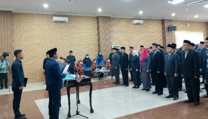 Lantik 47 Pejabat, Bupati Pringsewu Minta Kualitas Pelayanan Publik Ditingkatkan
