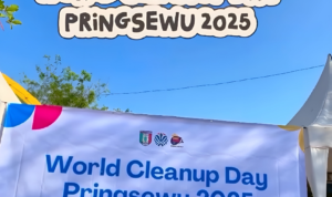 Lintas Elemen Bersatu, Aksi World Cleanup Day Pringsewu Sukses Kumpulkan 7 Kuintal Sampah
