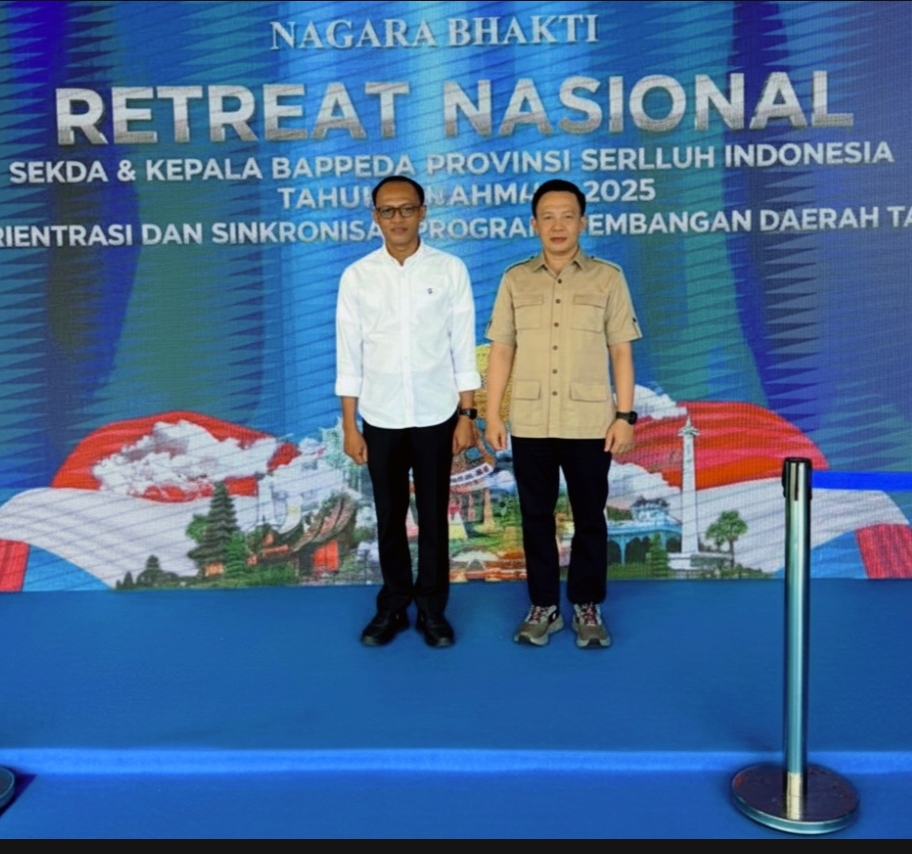 Sekda dan Kepala Bappeda Lampung Hadiri Retreat Nasional, Pastikan Pemerintahan Tetap Berjalan Efektif