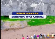 Amankan Pasokan Air Irigasi Petani, Dinas PSDA Lampung Gencar Lakukan Galian Lumpur Bendung