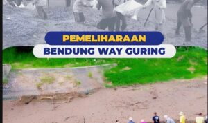 Amankan Pasokan Air Irigasi Petani, Dinas PSDA Lampung Gencar Lakukan Galian Lumpur Bendung
