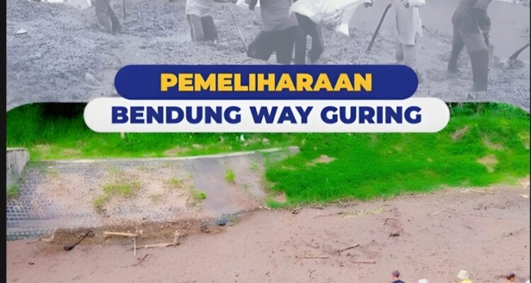 Amankan Pasokan Air Irigasi Petani, Dinas PSDA Lampung Gencar Lakukan Galian Lumpur Bendung