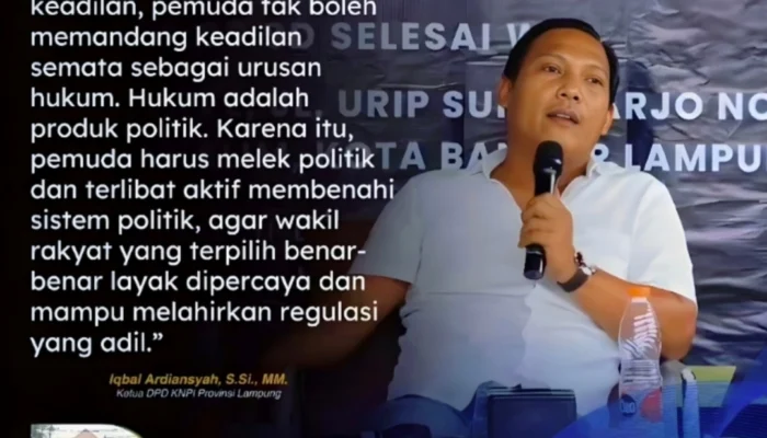Bangun Kesadaran Kritis, Iqbal Ardiansyah Ajak Pemuda Lampung Jadi Garda Terdepan Keadilan Sosial