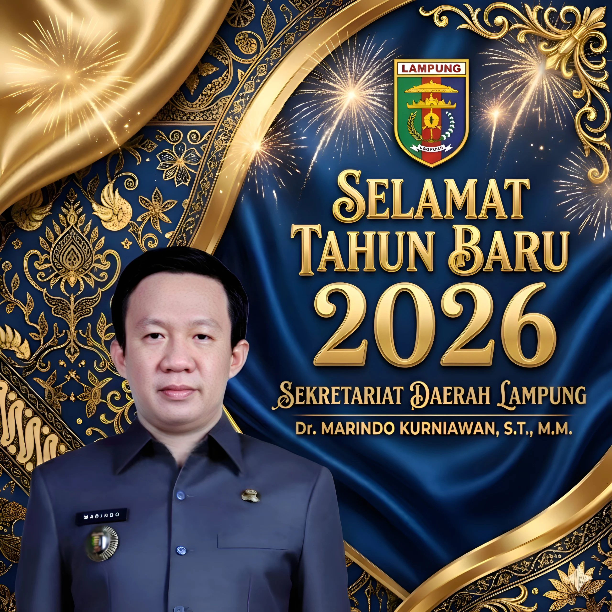 Sambut Tahun Baru 2026, Sekdaprov Lampung Dr. Marindo Kurniawan Ajak Masyarakat Perkuat Sinergi dan Inovasi 1 Sambut Tahun Baru 2026, Sekdaprov Lampung Dr. Marindo Kurniawan Ajak Masyarakat Perkuat Sinergi dan Inovasi