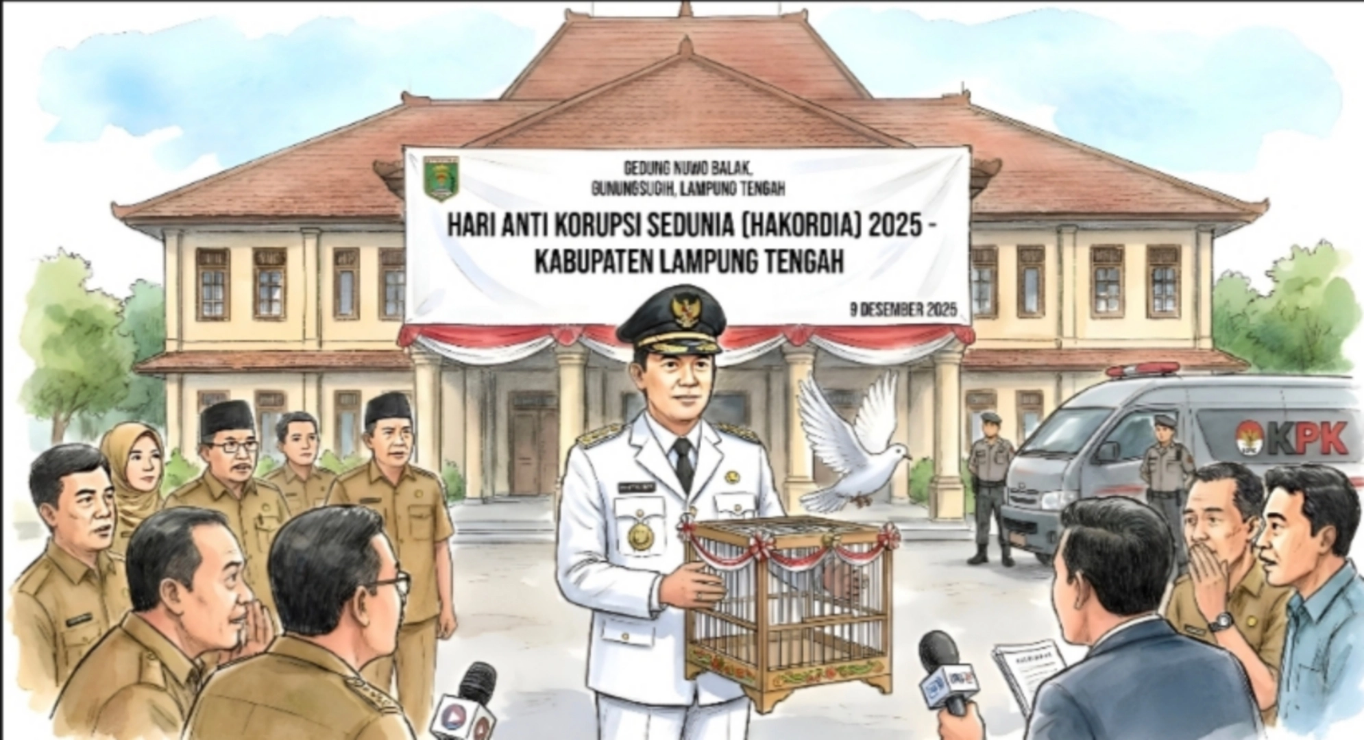 Geger Kabar Operasi Senyap KPK di Lampung Tengah, Bupati Ardito Justru Hadiri Hari Anti Korupsi