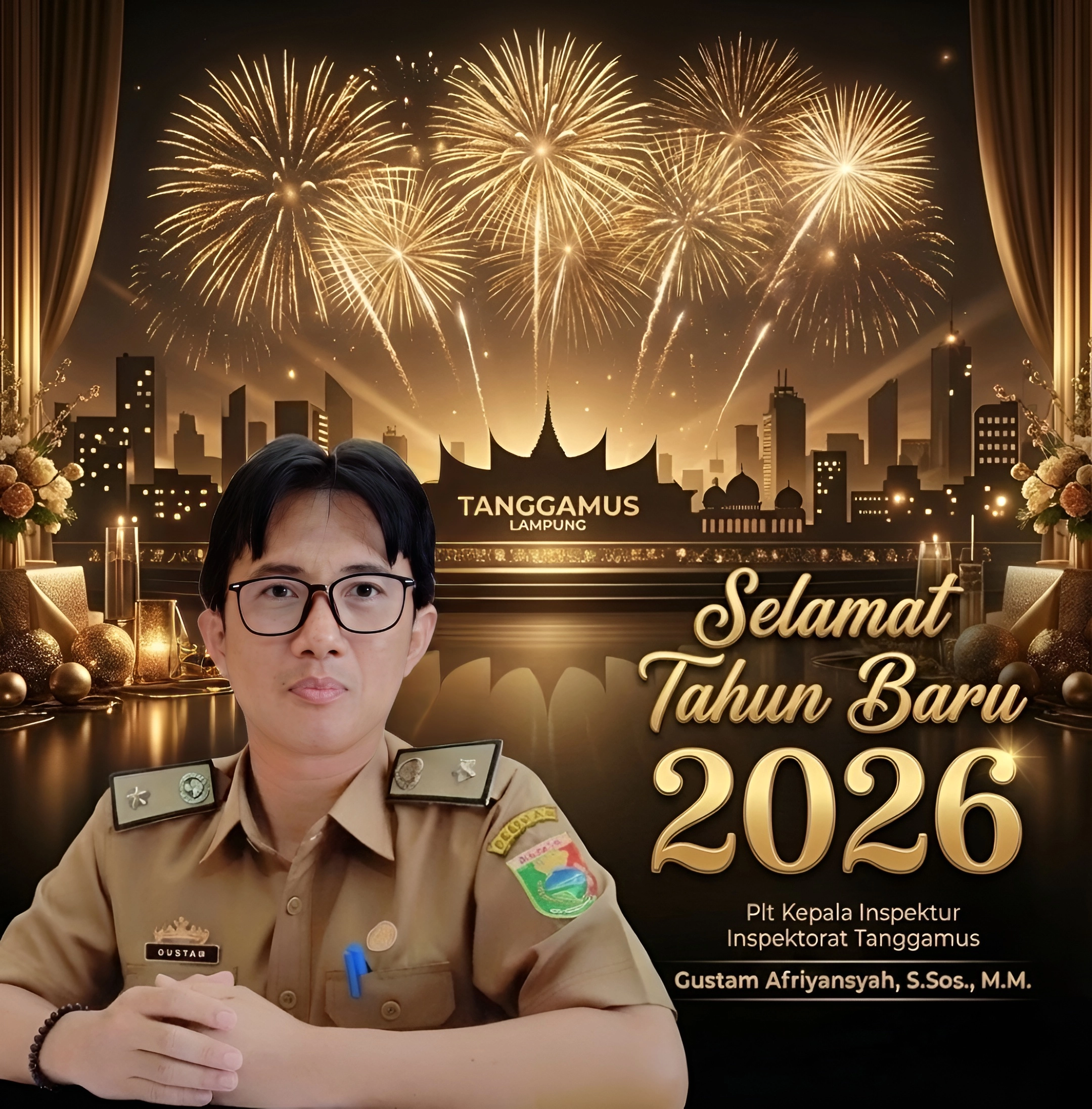 Sambut Tahun Baru 2026, Plt Inspektur Tanggamus Gustam Afriyansyah Ajak Perkuat Integritas dan Kinerja