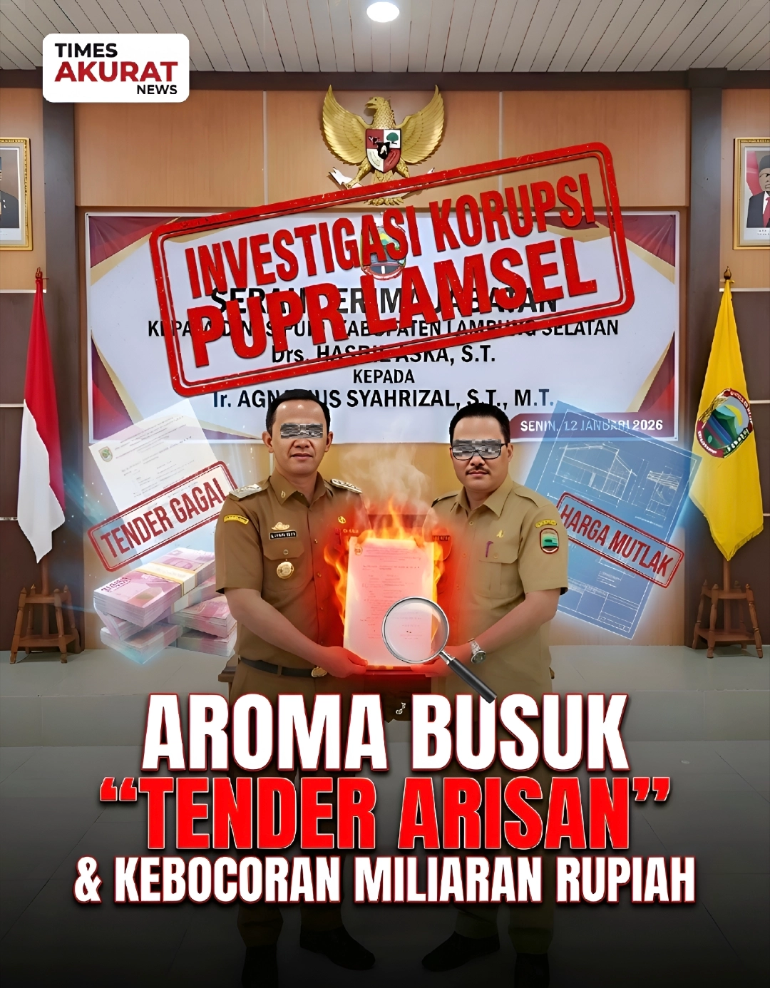 BONGKAR SKANDAL TENDER ARISAN PUPR LAMSEL: Modus Harga Mutlak Nyaris 100% Pagu, Aroma Pengondisian Proyek Menyengat 1 BONGKAR SKANDAL TENDER ARISAN PUPR LAMSEL.
