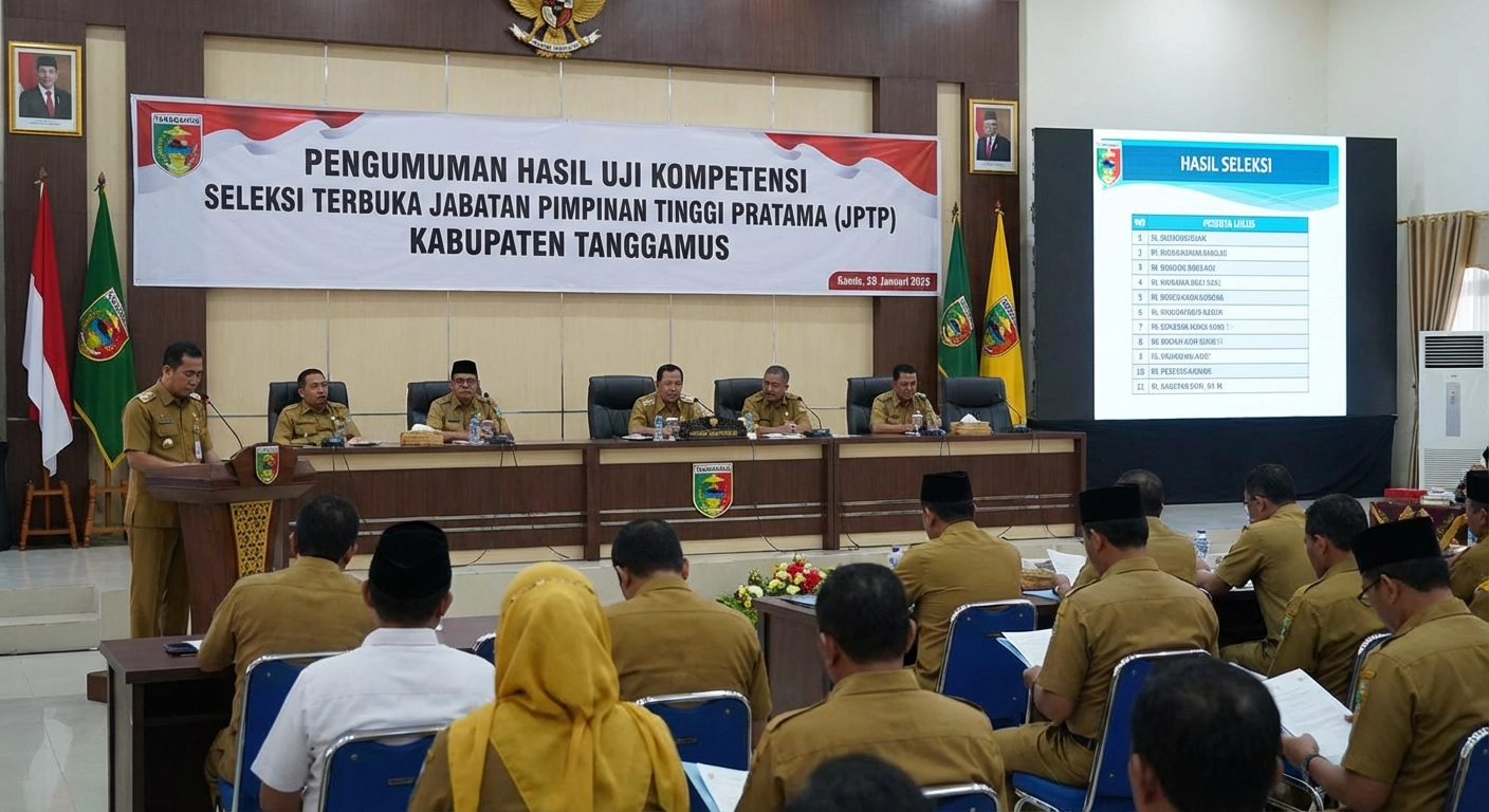 Pejabat Lokal Dominasi Hasil Uji Kompetensi JPTP Tanggamus, 3 Peserta Impor Gugur 1 Pejabat Lokal Dominasi Hasil Uji Kompetensi JPTP Tanggamus, 3 Peserta Impor Gugur