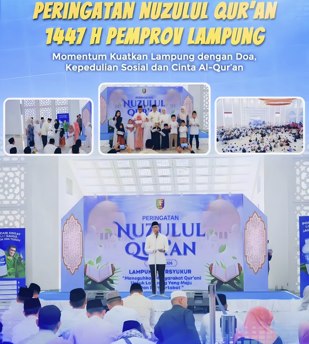 Pemprov Lampung Gelar Peringatan Nuzulul Qur'an 1447 H: Usung Semangat "Lampung Bersyukur" dan Doa untuk Korban Banjir 1 Pemprov Lampung Gelar Peringatan Nuzulul Qur'an 1447 H: Usung Semangat "Lampung Bersyukur" dan Doa untuk Korban Banjir