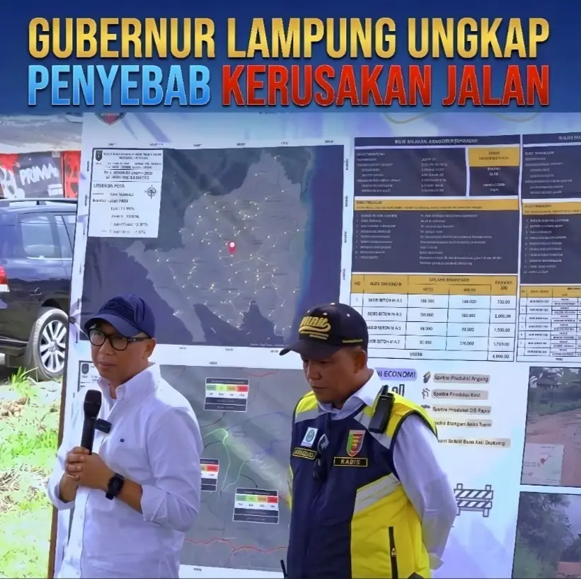 Gubernur Lampung Beberkan Tiga Biang Kerok Kerusakan Jalan, Soroti Mutu Konstruksi dan ODOL 1 Gubernur Lampung Beberkan Tiga Biang Kerok Kerusakan Jalan, Soroti Mutu Konstruksi dan ODOL