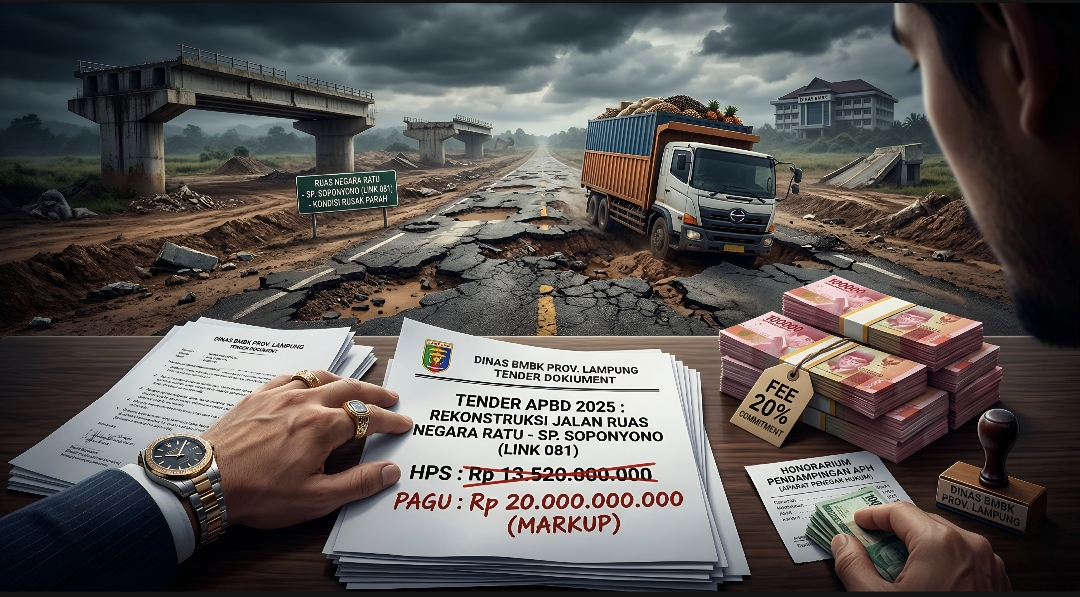 Bongkar Skandal Arisan Tender Dinas BMBK Lampung TA 2025, Potensi Kerugian Negara Menggurita! 2 Bongkar Skandal Arisan Tender Dinas BMBK Lampung TA 2025, Potensi Kerugian Negara Menggurita!