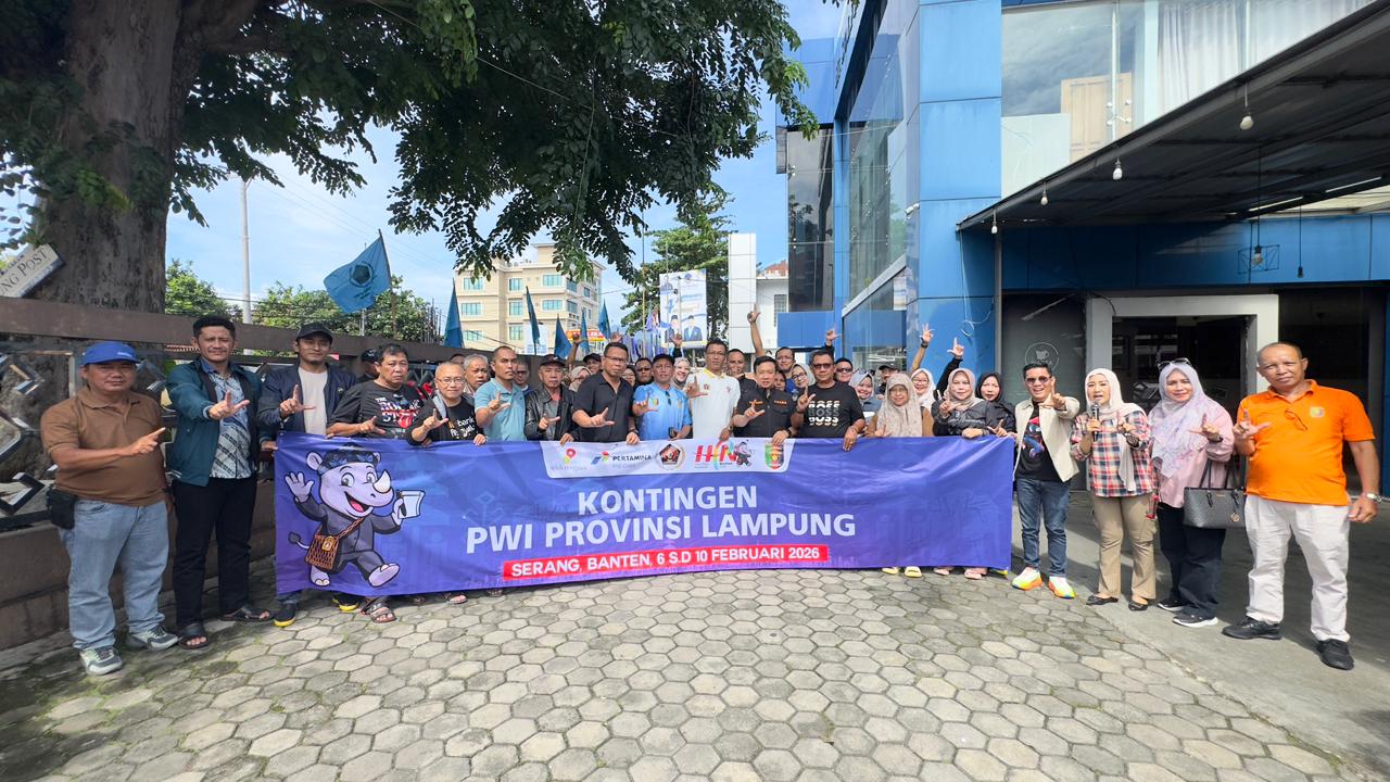 Sekdaprov Marindo Lepas Kontingen PWI Lampung ke HPN 2026, Tegaskan Kesiapan Jadi Tuan Rumah 2027 1 Sekdaprov Marindo Lepas Kontingen PWI Lampung ke HPN 2026, Tegaskan Kesiapan Jadi Tuan Rumah 2027