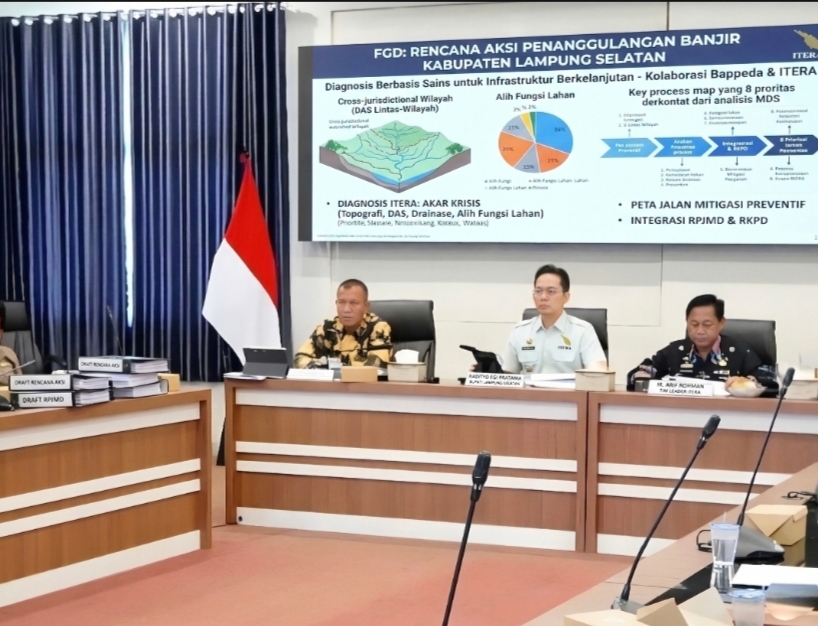 Sinergi Pemkab Lampung Selatan dan ITERA Susun Rencana Aksi Penanggulangan Banjir Berkelanjutan