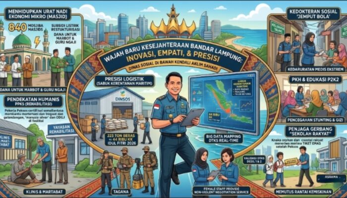 Kesejahteraan Bandar Lampung: Inovasi, Empati, dan Presisi Dinas Sosial di Bawah Kendali Aklim Sahadi