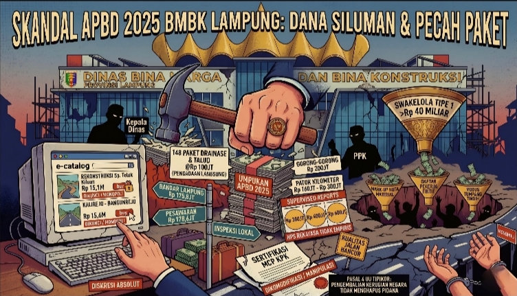 Bongkar Skandal APBD 2025 BMBK Lampung: Dari Akal-Akalan Pecah Paket Hingga Dana Siluman Rp 40 Miliar 1 Bongkar Skandal APBD 2025 BMBK Lampung: Dari Akal-Akalan Pecah Paket Hingga Dana Siluman Rp 40 Miliar