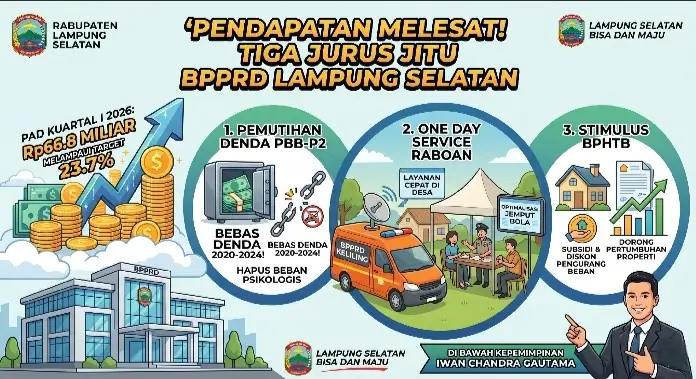 Pendapatan Melesat! Tiga Jurus Jitu BPPRD Lampung Selatan Hadapi Tantangan Fiskal 2026 1 Pendapatan Melesat! Tiga Jurus Jitu BPPRD Lampung Selatan Hadapi Tantangan Fiskal 2026