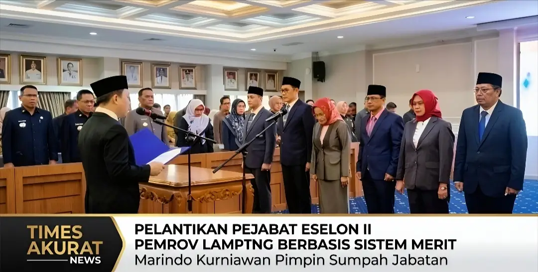 Pemprov Lampung Rombak Jajaran: 6 Pejabat Eselon II Resmi Dilantik Berbasis Sistem Merit 1 Pemprov Lampung Rombak Jajaran: 6 Pejabat Eselon II Resmi Dilantik Berbasis Sistem Merit