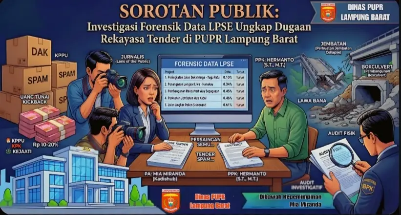 Ungkap Dugaan Rekayasa Tender dan Permainan Kotor di Dinas PUPR Lampung Barat 1 Ungkap Dugaan Rekayasa Tender dan Permainan Kotor di Dinas PUPR Lampung Barat