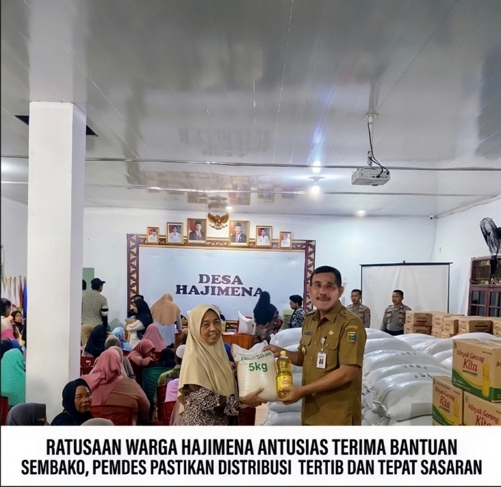 Ratusan Warga Hajimena Antusias Terima Bantuan Sembako, Pemdes Pastikan Distribusi Tertib dan Tepat Sasaran 1 Ratusan Warga Hajimena Antusias Terima Bantuan Sembako, Pemdes Pastikan Distribusi Tertib dan Tepat Sasaran