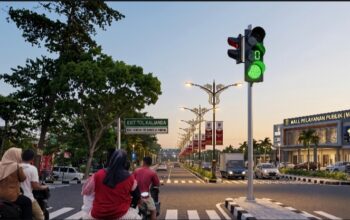 Telan Dana Rp1,6 Miliar, Akses Exit Tol Kalianda Kini Dilengkapi Lampu Lalu Lintas dan PJU Dekoratif