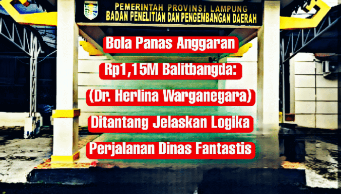 Bola Panas Anggaran Rp 1.15 M Balitbangda: Dr. Herlina Warganegara Ditantang Jelaskan Logika Perjalanan Dinas Fantastis